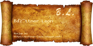 Büttner Leon névjegykártya